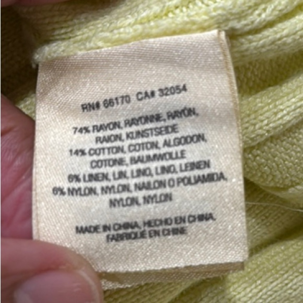 Anthropologie Yellow Ribbed Tank Top - Picture 5 of 5